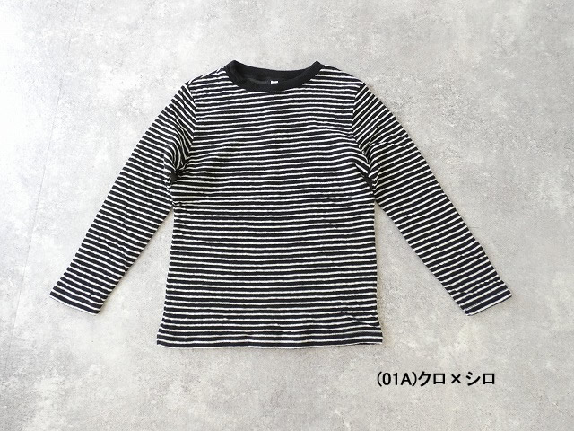 prit(プリット) 1/25ウール綿接結ボーダー クルーネックプルオーバーの商品画像56