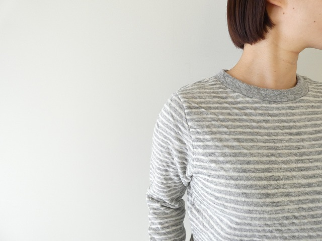 prit(プリット) 1/25ウール綿接結ボーダー クルーネックプルオーバーの商品画像6