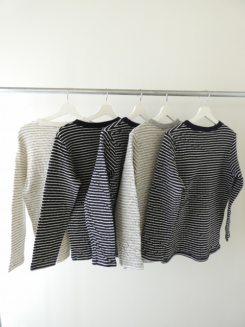 prit(プリット) 1/25ウール綿接結ボーダー クルーネックプルオーバーの商品画像8