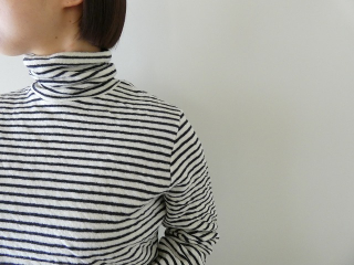 prit(プリット) 1/25ウール綿接結ボーダー タートルネックプルオーバーの商品画像16