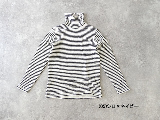 prit(プリット) 1/25ウール綿接結ボーダー タートルネックプルオーバーの商品画像28