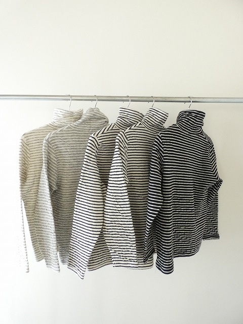 prit(プリット) 1/25ウール綿接結ボーダー タートルネックプルオーバーの商品画像7