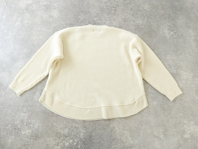 sabbatum(サバタム) メリノスラム畦編みヘムラウンドプルオーバーの商品画像29