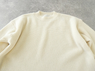 sabbatum(サバタム) メリノスラム畦編みヘムラウンドプルオーバーの商品画像30