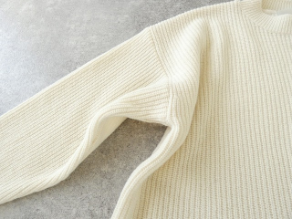 sabbatum(サバタム) メリノスラム畦編みヘムラウンドプルオーバーの商品画像33