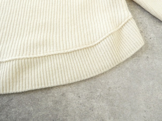 sabbatum(サバタム) メリノスラム畦編みヘムラウンドプルオーバーの商品画像34