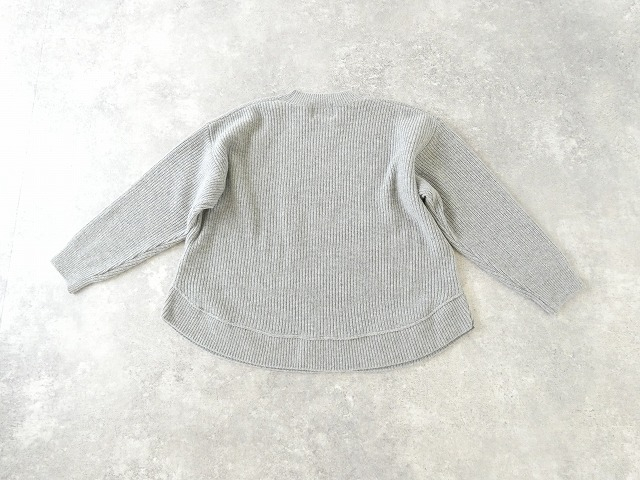 sabbatum(サバタム) メリノスラム畦編みヘムラウンドプルオーバーの商品画像43