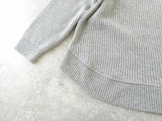 sabbatum(サバタム) メリノスラム畦編みヘムラウンドプルオーバーの商品画像46