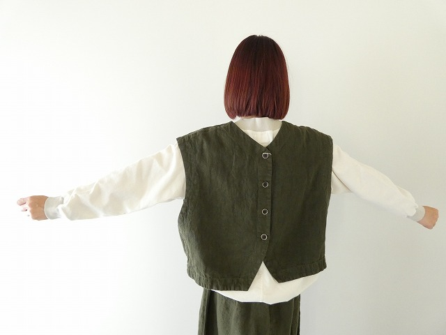 tumugu(ツムグ) ソリトリネン2wayベストの商品画像4