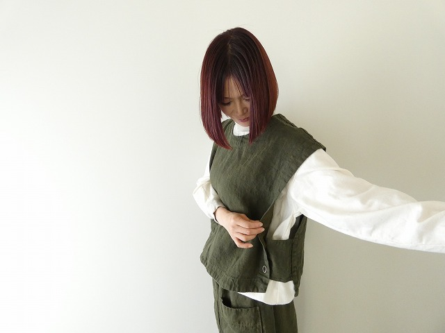 tumugu(ツムグ) ソリトリネン2wayベストの商品画像5