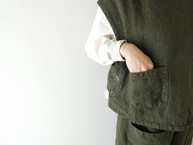 tumugu(ツムグ) ソリトリネン2wayベストの商品画像6