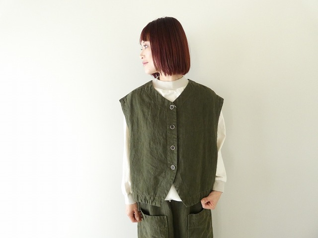 tumugu(ツムグ) ソリトリネン2wayベストの商品画像7