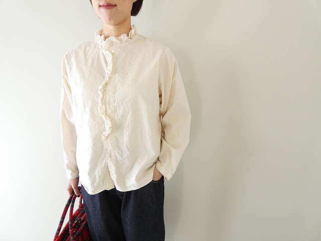 vb フリルデザインコットンブラウスの商品画像1