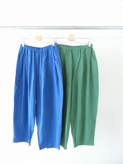 ina(イナ) フレンチリネンキャンバスウエスト切替ゴムタックパンツの商品画像3