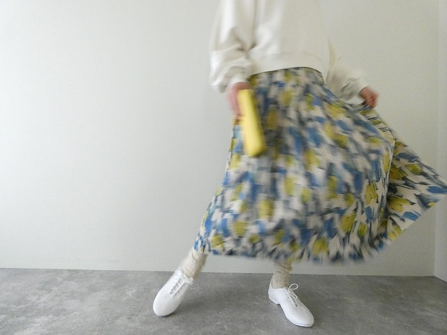 ina(イナ) 綿麻シーチングタックスカートの商品画像1