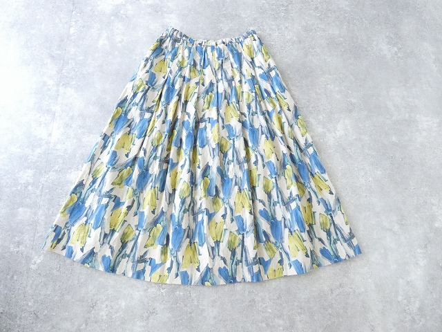 ina(イナ) 綿麻シーチングタックスカートの商品画像11