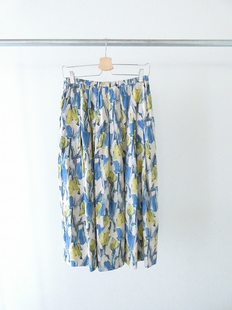 ina(イナ) 綿麻シーチングタックスカートの商品画像3