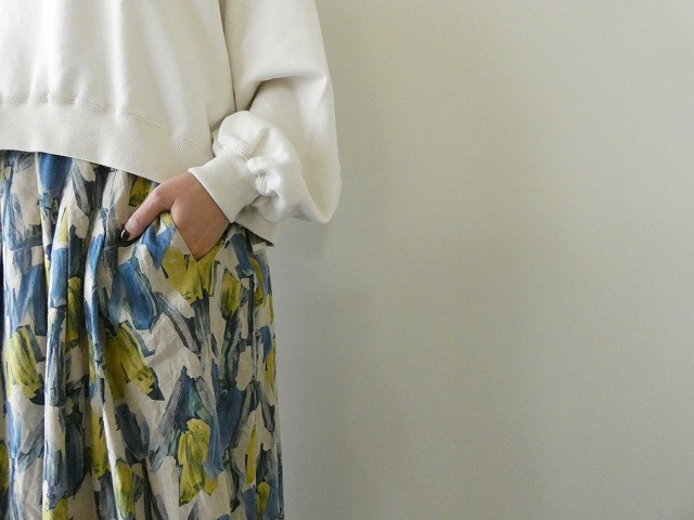 ina(イナ) 綿麻シーチングタックスカートの商品画像4