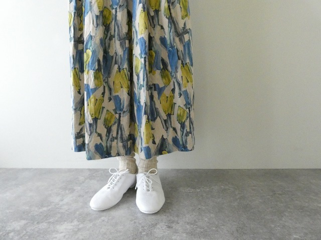 ina(イナ) 綿麻シーチングタックスカートの商品画像5