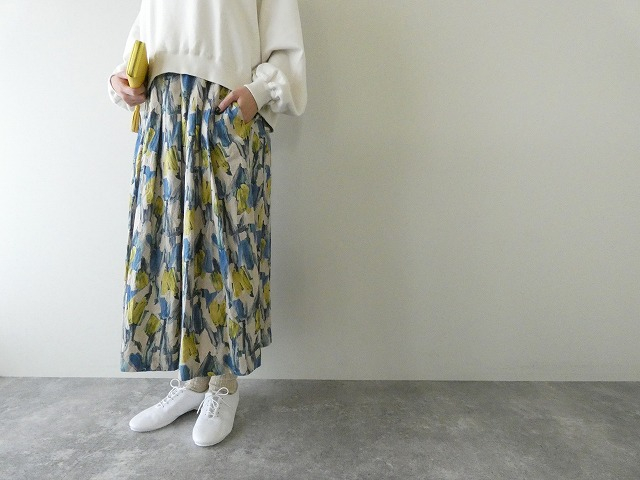 ina(イナ) 綿麻シーチングタックスカートの商品画像6