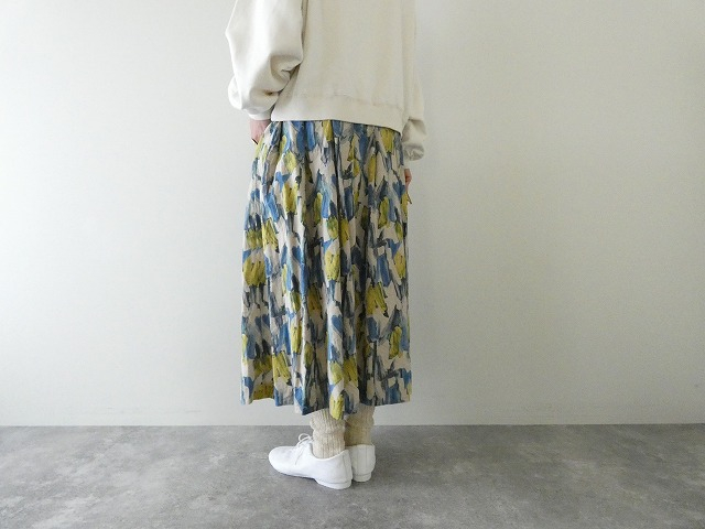 ina(イナ) 綿麻シーチングタックスカートの商品画像9