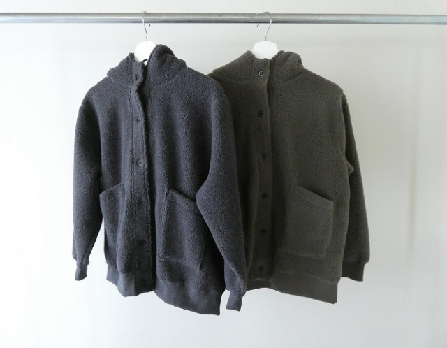 BLUE LAKE MARKET(ブルーレイクマーケット) シープボアフロントボタンパーカーの商品画像10