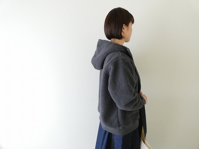 BLUE LAKE MARKET(ブルーレイクマーケット) シープボアフロントボタンパーカーの商品画像4