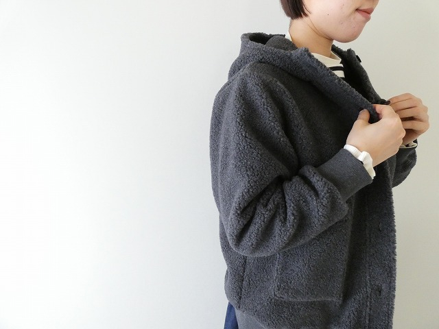 BLUE LAKE MARKET(ブルーレイクマーケット) シープボアフロントボタンパーカーの商品画像8