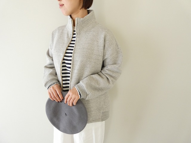 BLUE LAKE MARKET(ブルーレイクマーケット) リサイクルTOP度詰裏毛起毛ジップスタンダードカラーパーカーの商品画像1