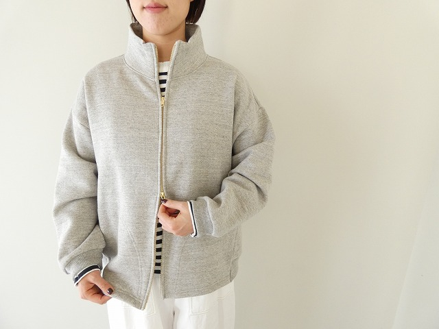 BLUE LAKE MARKET(ブルーレイクマーケット) リサイクルTOP度詰裏毛起毛ジップスタンダードカラーパーカーの商品画像4