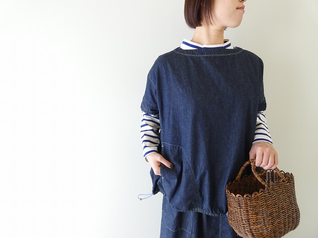 快晴堂(かいせいどう) Girl'sライトオンスデニムWide-Tシャツの商品画像2