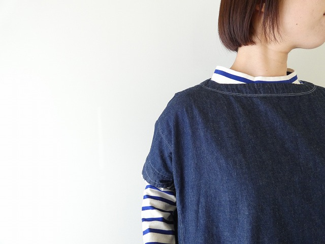 快晴堂(かいせいどう) Girl'sライトオンスデニムWide-Tシャツの商品画像4