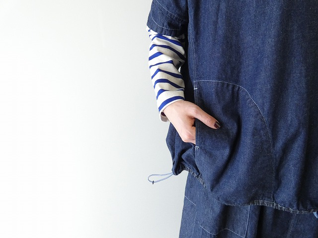 快晴堂(かいせいどう) Girl'sライトオンスデニムWide-Tシャツの商品画像5