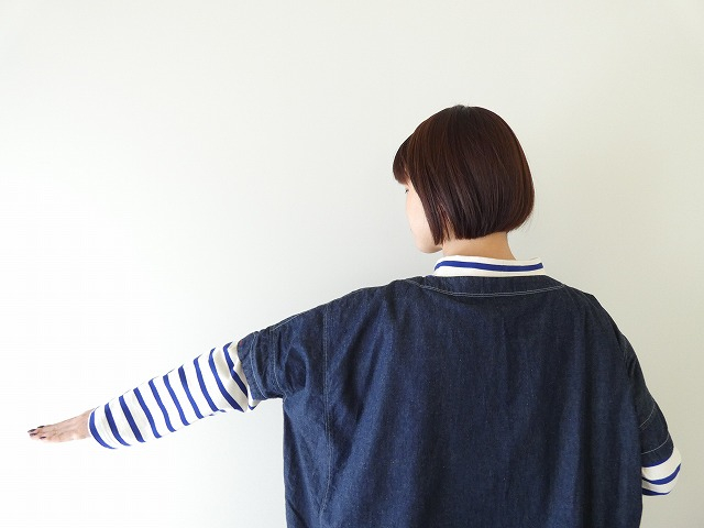 快晴堂(かいせいどう) Girl'sライトオンスデニムWide-Tシャツの商品画像6