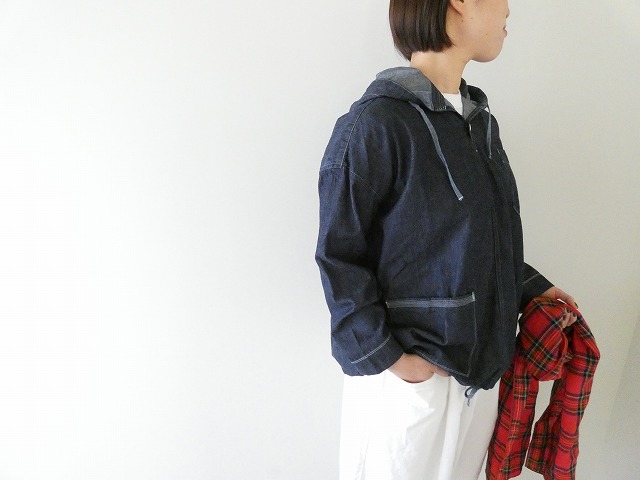 快晴堂(かいせいどう) 【SPACE MOO別注】HAYATE CCBY DUTY WEAR デニムフードデッキシャツの商品画像2