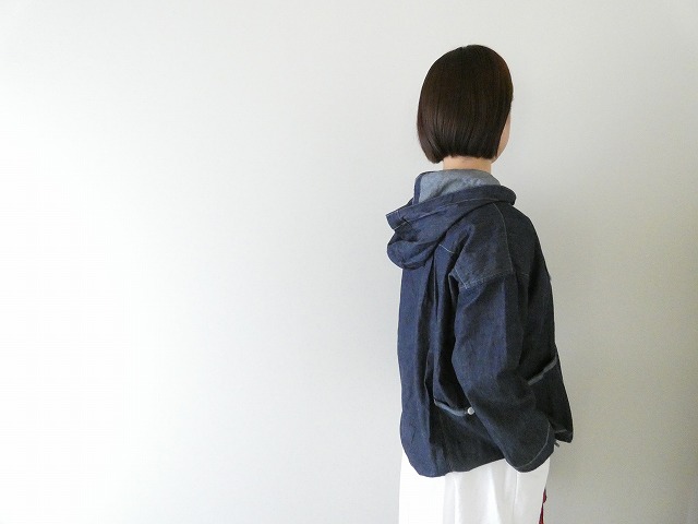 快晴堂(かいせいどう) 【SPACE MOO別注】HAYATE CCBY DUTY WEAR デニムフードデッキシャツの商品画像5