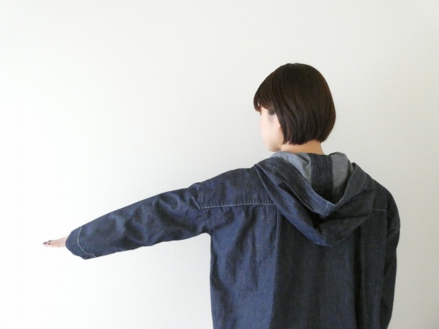 快晴堂(かいせいどう) 【SPACE MOO別注】HAYATE CCBY DUTY WEAR デニムフードデッキシャツの商品画像8