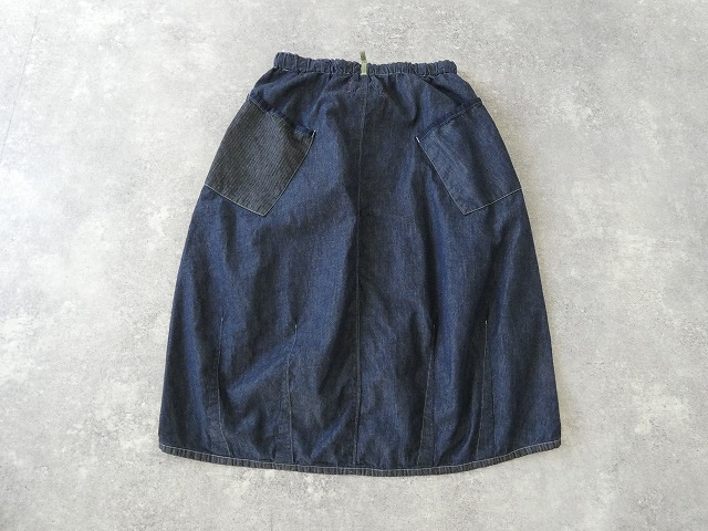 快晴堂(かいせいどう) Girl'sライトオンスデニム斜めポケット・裾ダーツスカートの商品画像11