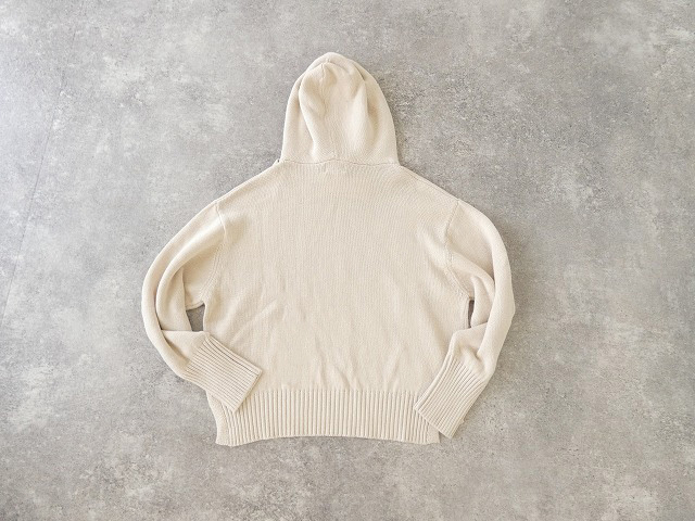 mao made(マオメイド) ざっくりアサーメン 気持ちちょい短めフード付きプルオーバーの商品画像11