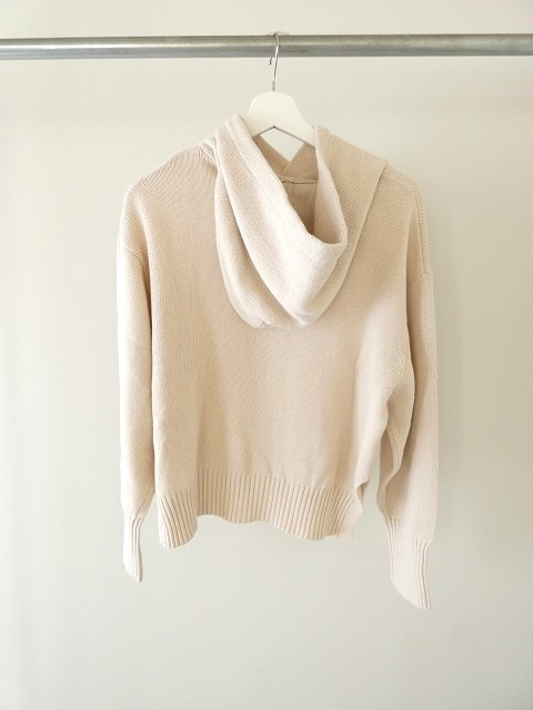 mao made(マオメイド) ざっくりアサーメン 気持ちちょい短めフード付きプルオーバーの商品画像13