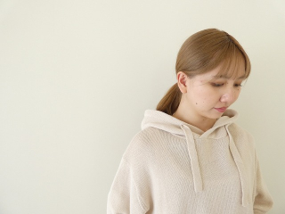 mao made(マオメイド) ざっくりアサーメン 気持ちちょい短めフード付きプルオーバーの商品画像21