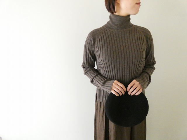 mizuiro ind(ミズイロインド) ワイドリブハイネックプルオーバーの商品画像2