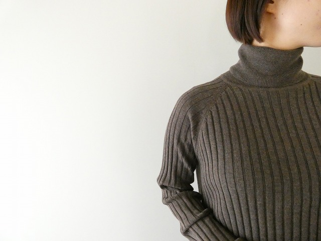 mizuiro ind(ミズイロインド) ワイドリブハイネックプルオーバーの商品画像4