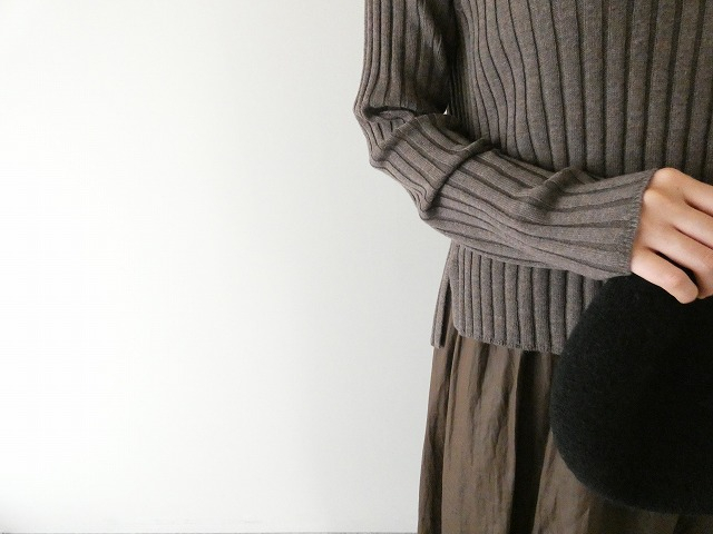 mizuiro ind(ミズイロインド) ワイドリブハイネックプルオーバーの商品画像5