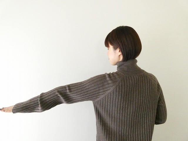 mizuiro ind(ミズイロインド) ワイドリブハイネックプルオーバーの商品画像6