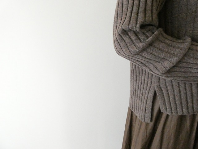 mizuiro ind(ミズイロインド) ワイドリブハイネックプルオーバーの商品画像7