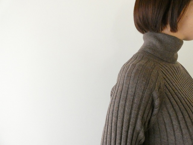 mizuiro ind(ミズイロインド) ワイドリブハイネックプルオーバーの商品画像8