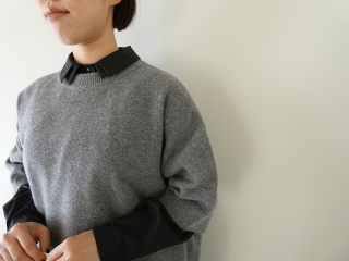 mizuiro ind(ミズイロインド) ウールクルーネックワイドチュニックの商品画像16