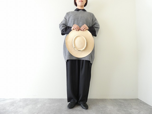 mizuiro ind(ミズイロインド) ウールクルーネックワイドチュニックの商品画像2