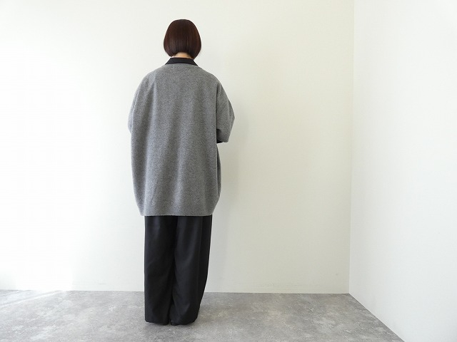 mizuiro ind(ミズイロインド) ウールクルーネックワイドチュニックの商品画像4